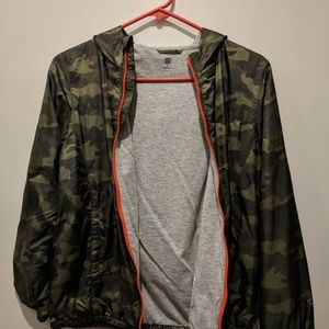 camo windbreaker